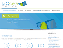 Tablet Screenshot of isocele.com